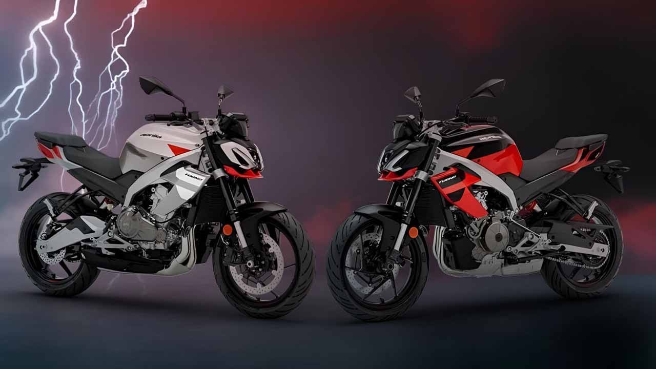 Aprilia tuono 457 listed on india website bookings open before launch