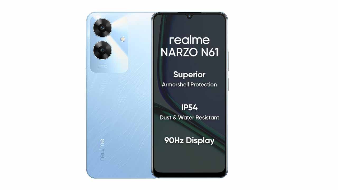 Realme Narzo N61 available with discount coupon under rs 8000 on amazon