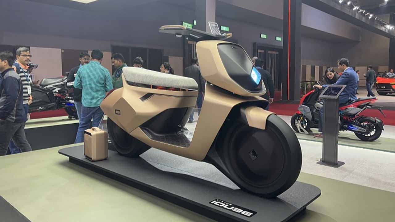 Tvs vision iqube concept bharat mobility global expo 2025