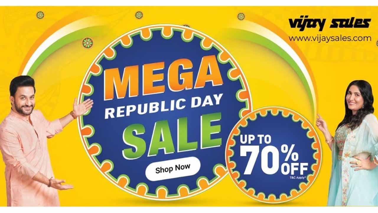 Vijay Sales republic day sales discount offer 70 percent off on Smartphone tablets