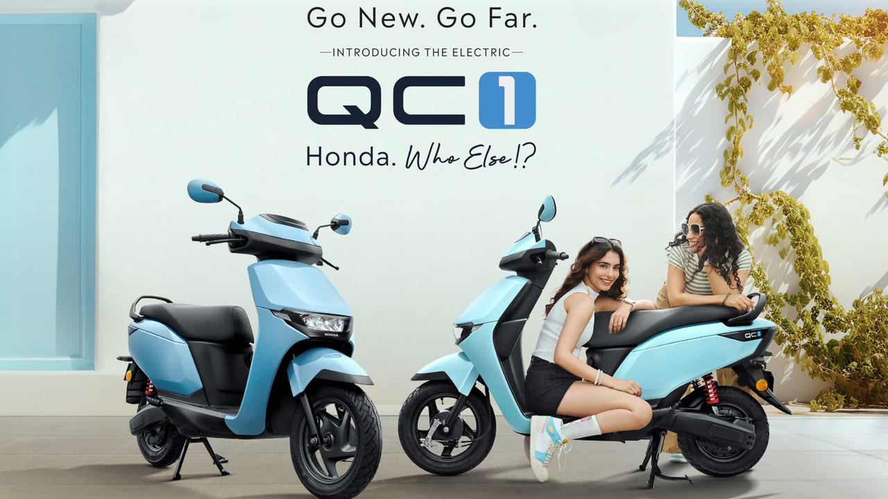 bharat mobility global expo 2025 honda qc1 electric scooter launched in india price rs 90000