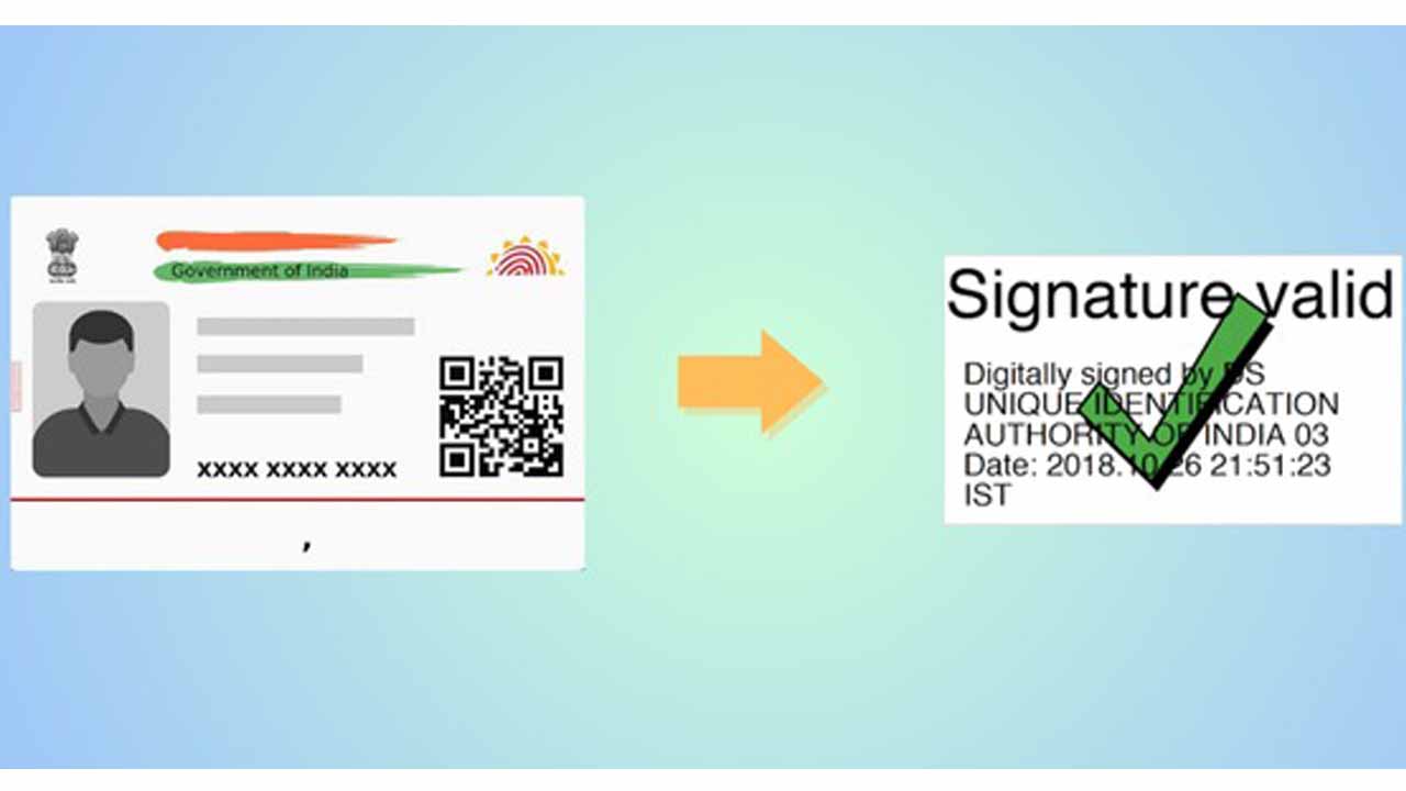 Aadhaar card digital Verification know how to do it in Bengali