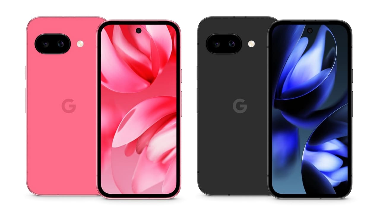 Google pixel 9a render-design-camera-island-four-colours