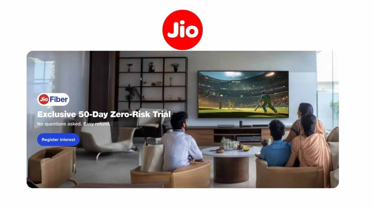 Jio launches zero risk trail offer 50 days free jio fiber AirFiber services