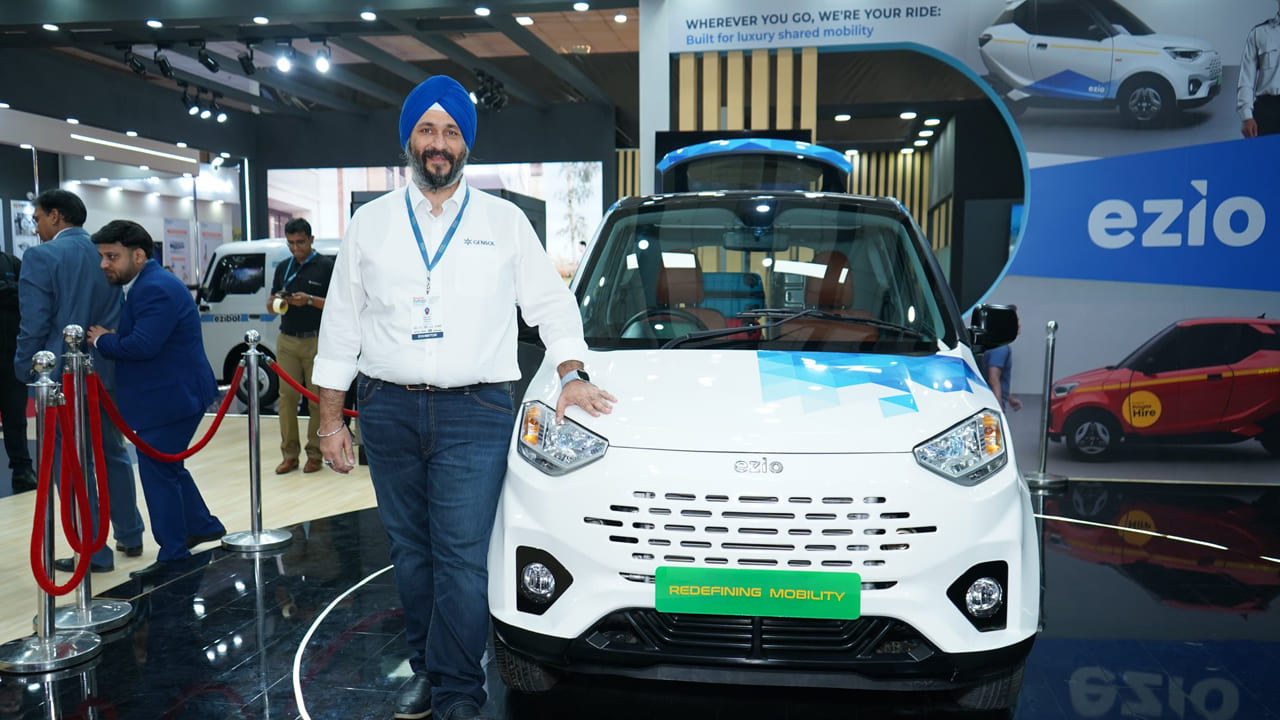 gensol ev ezio ezibot 30000 pre orders bharat mobility expo 2025