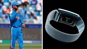 whats that screenless band virat kohli wearing on their wrists against pakistan mactch