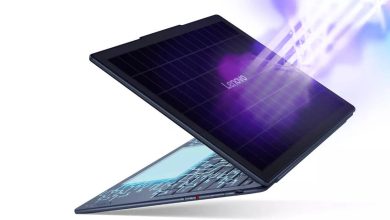 Lenovo yoga solar ai laptop with solar charging feature showcased