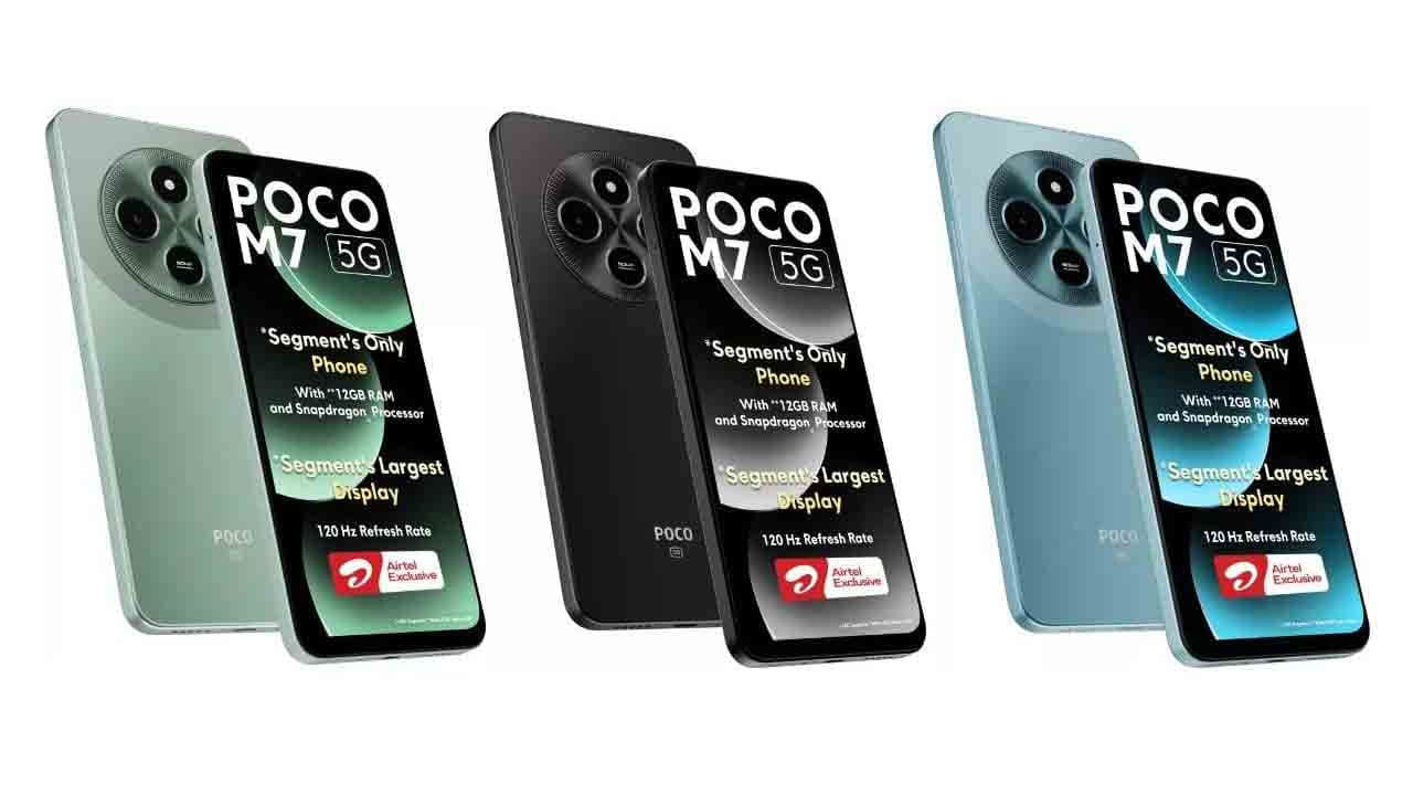 Poco m7 5g airtel exclusive smartphone launched in india price rs 9299 sale features