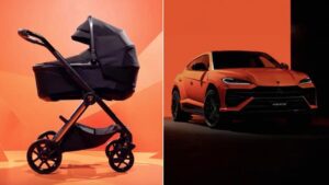 lamborghini launches ultra luxury baby stroller at 4 3 lakh price tag