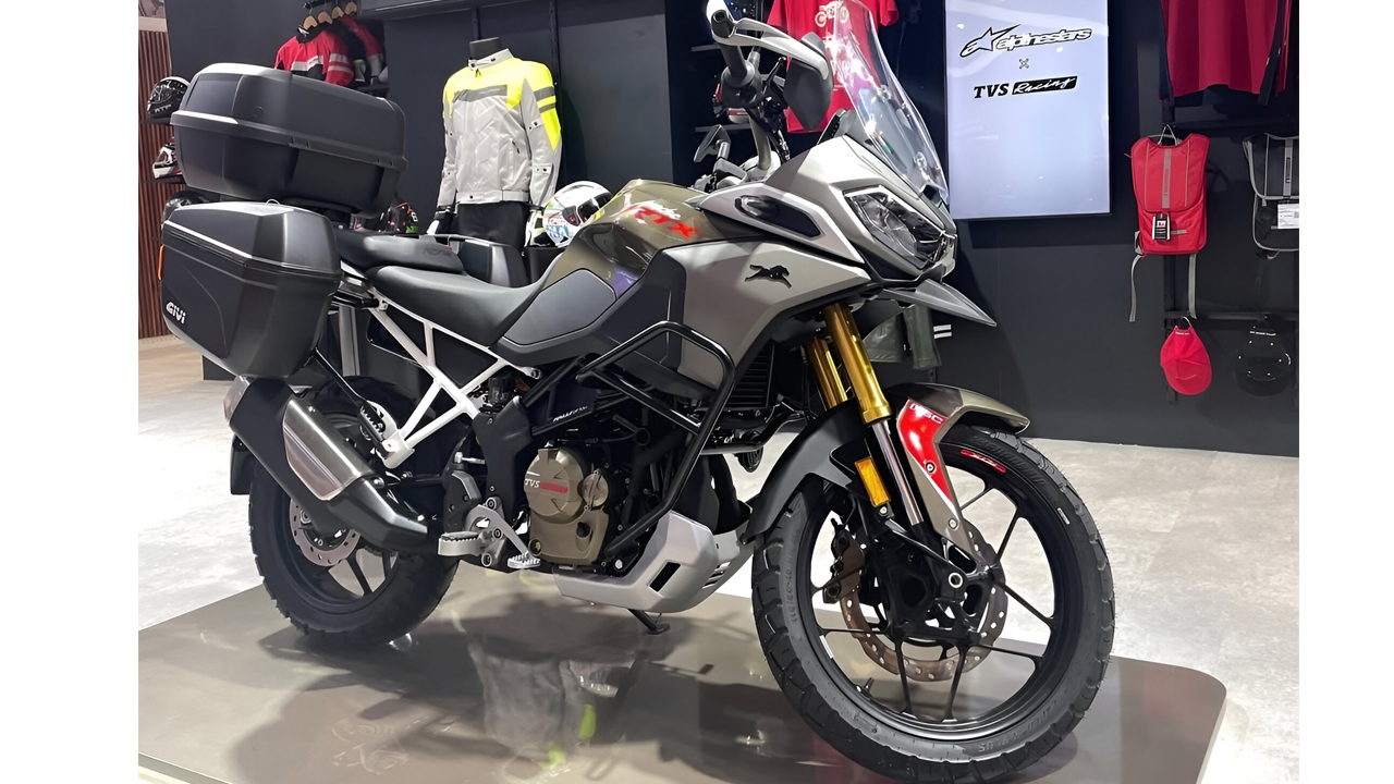 tvs apache rtx 300 adv design patent filed ahead of launch