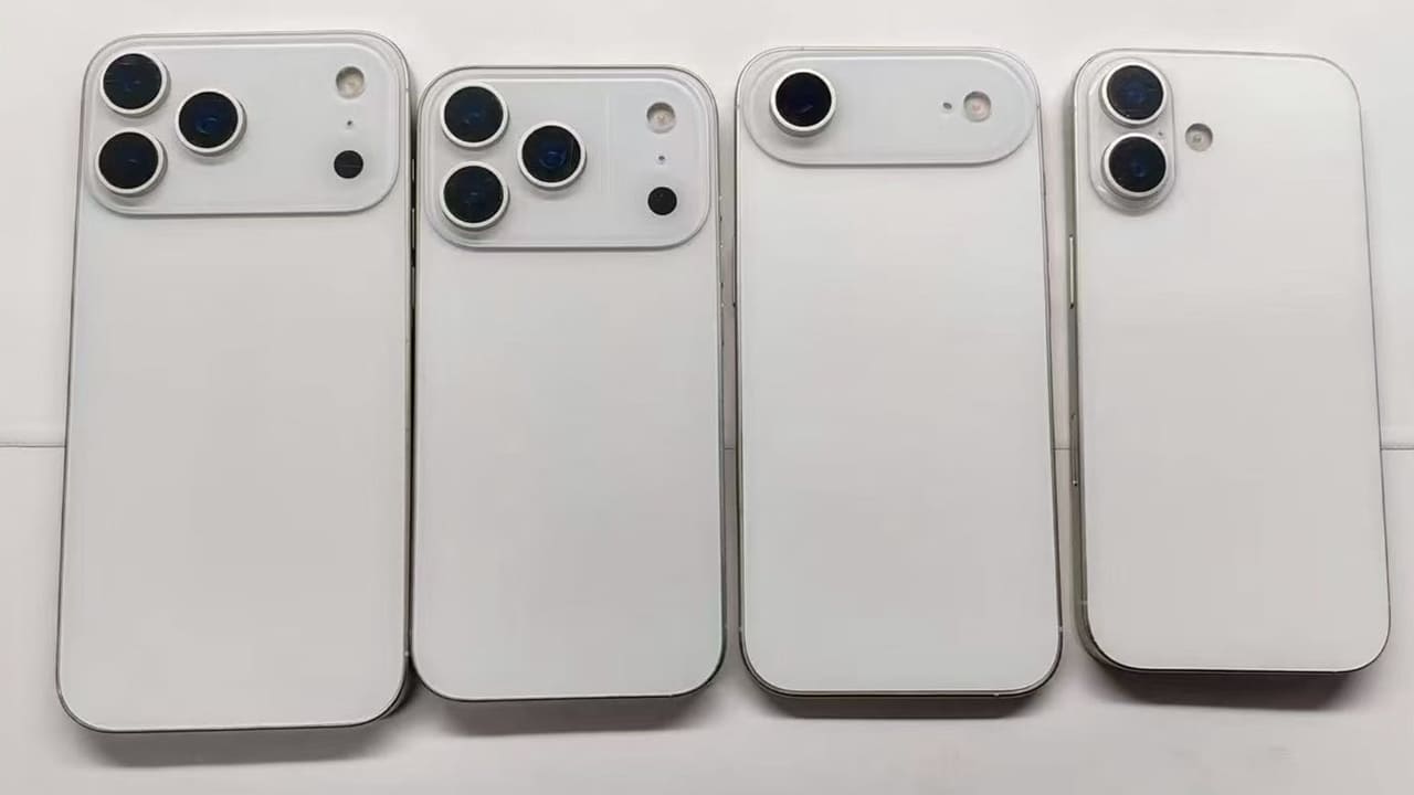 Iphone 17 series all model dummy unit images design leaked including air pro max