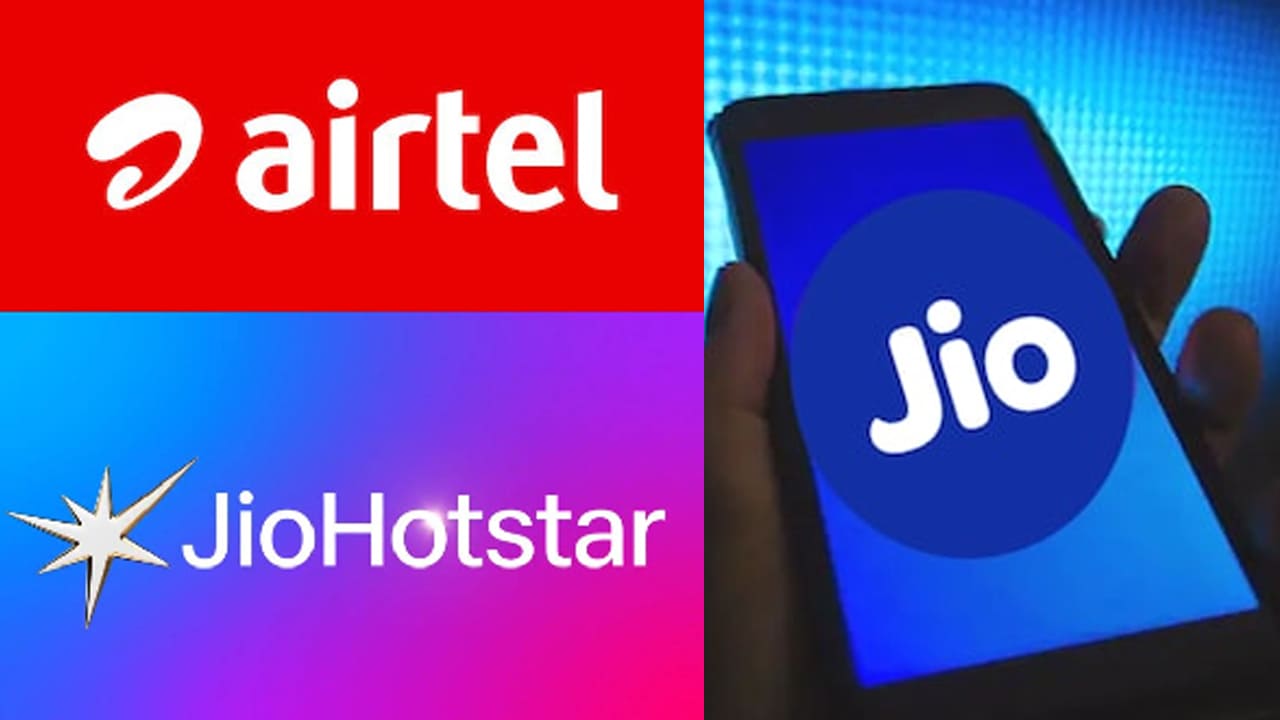Jio Airtel recharge plans under 200 with 90 days validity JioHotstar subscription