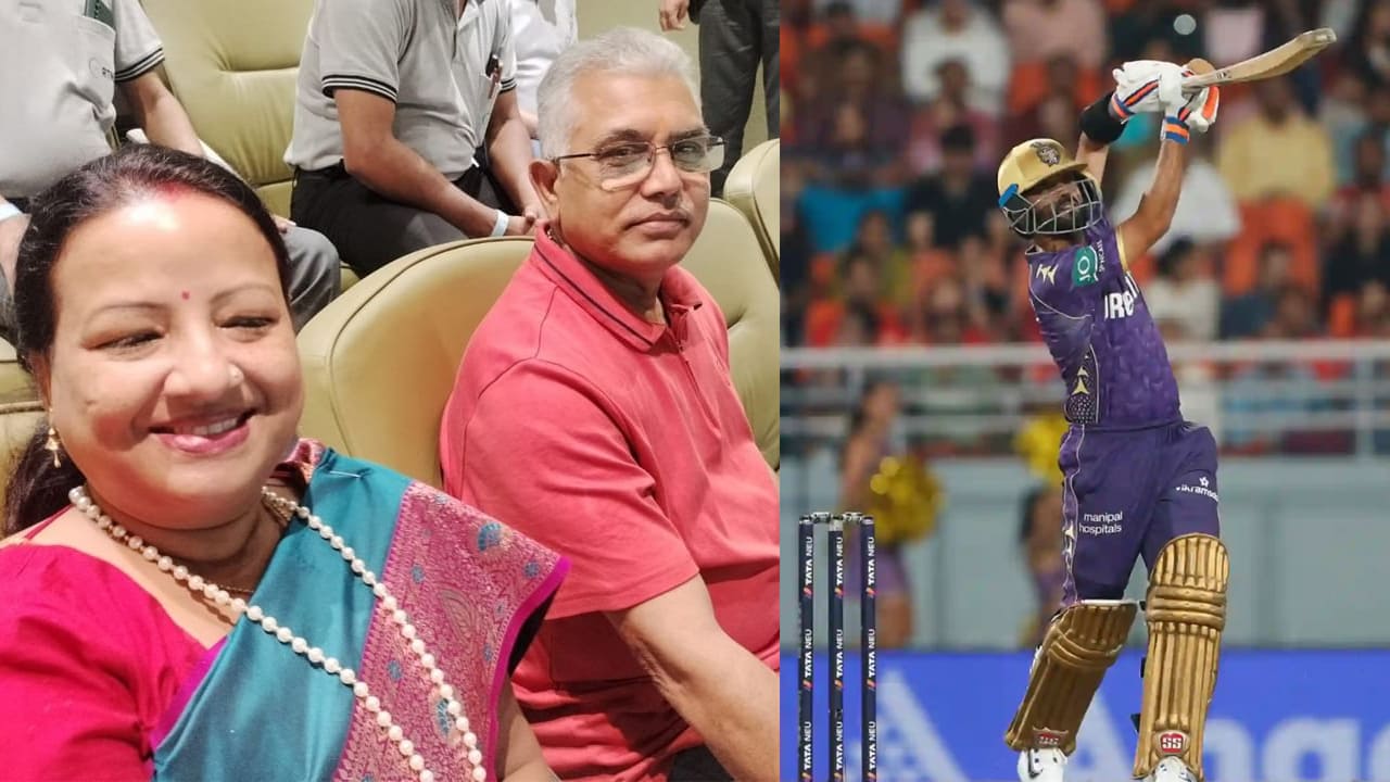 dilip-ghosh-and-his-wife-spotted-at-eden-gardens-kkr-vs-gt-ipl-match