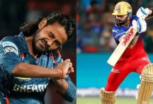 Lsg vs Rcb virat kohli got furious for digvesh rathi mankading act hit glass with a bottle video ipl 2025