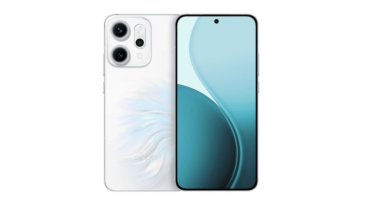 Oppo reno 14 series india launch timeline and parl white model image leaked