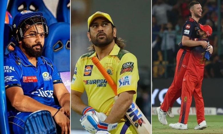 ipl 2025 playoffs race after rr vs mi match 50 between mi rcb gt dc pbks