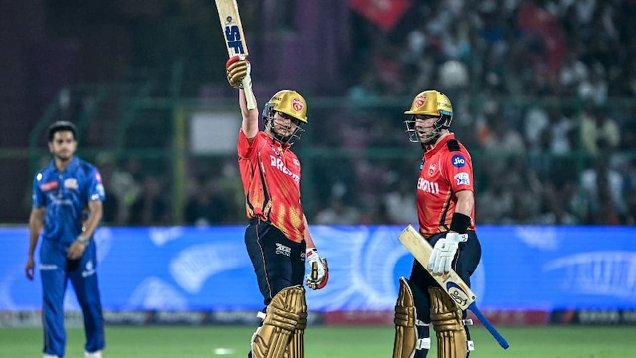 mi vs pbks punjab kings win against mumbai indians confirm second spot in ipl 2025