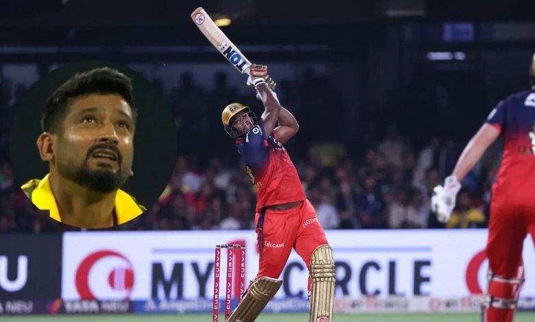 romario shepherd storm vs csk dhoni stunned one over 33 runs video viral