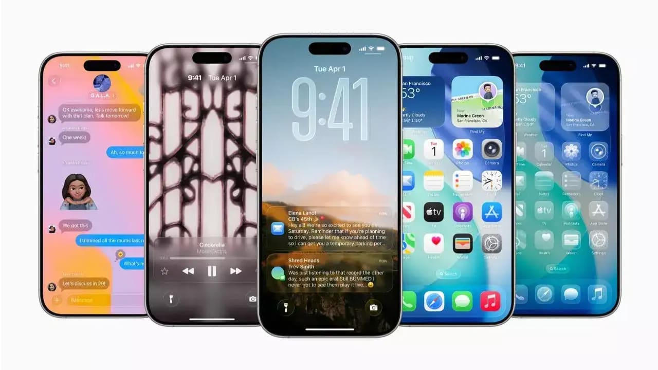 Apple launches ios 26 os update new feature for iphone design AI tools added