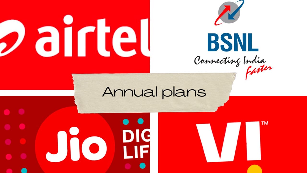 Jio airtel vi bsnl annual yearly plan Once recharge get 365 days validity cost per day only rs 5