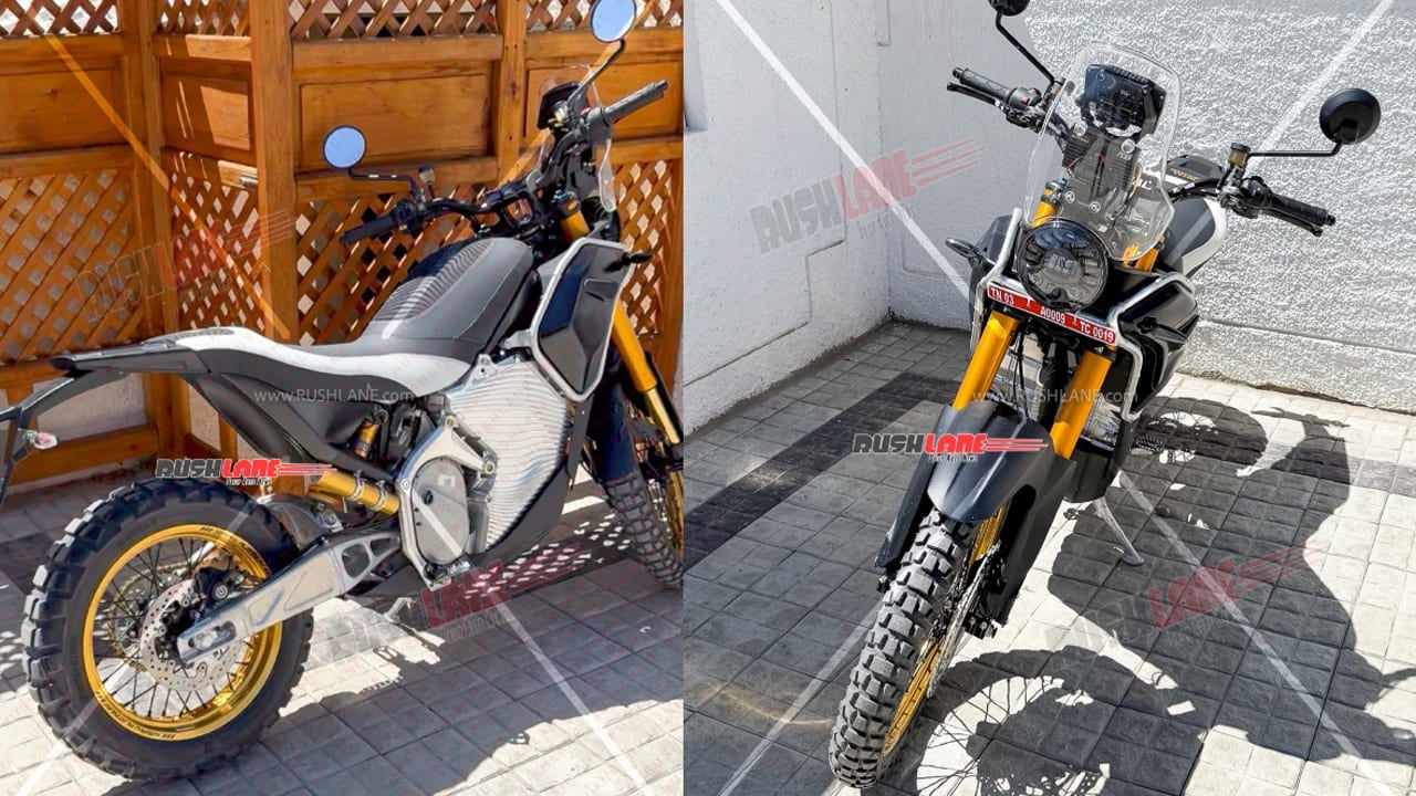 Royal Enfield Himalayan Electric bike spotted in Ladakh hotel production ready launch soon
