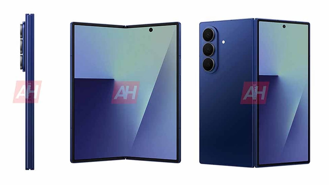 Samsung Galaxy Z Fold 7 render image revealed new slim design ahead galaxy unpacked event