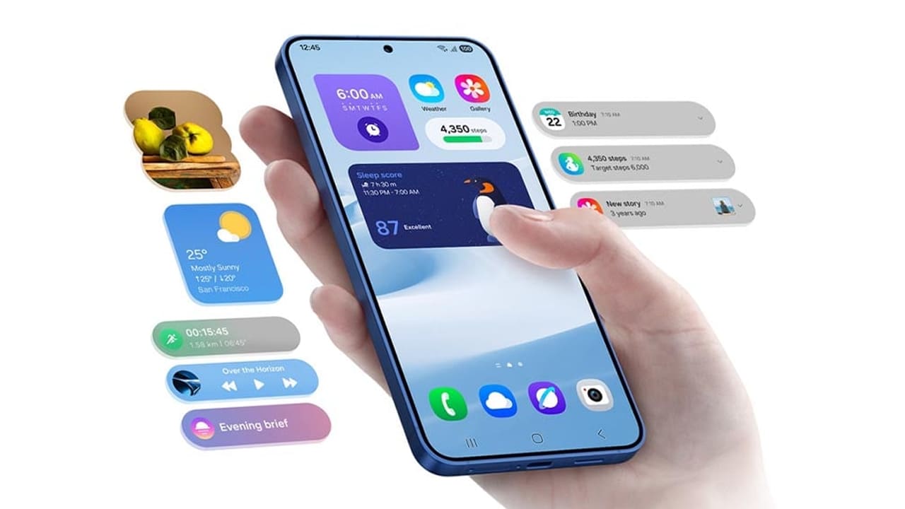 Samsung galaxy S25 edge receiving one ui 8 software update with battery problem management