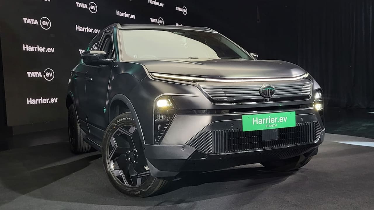 Tata harrier ev Launched in India with all wheel drive range engine battery ex showroom price details
