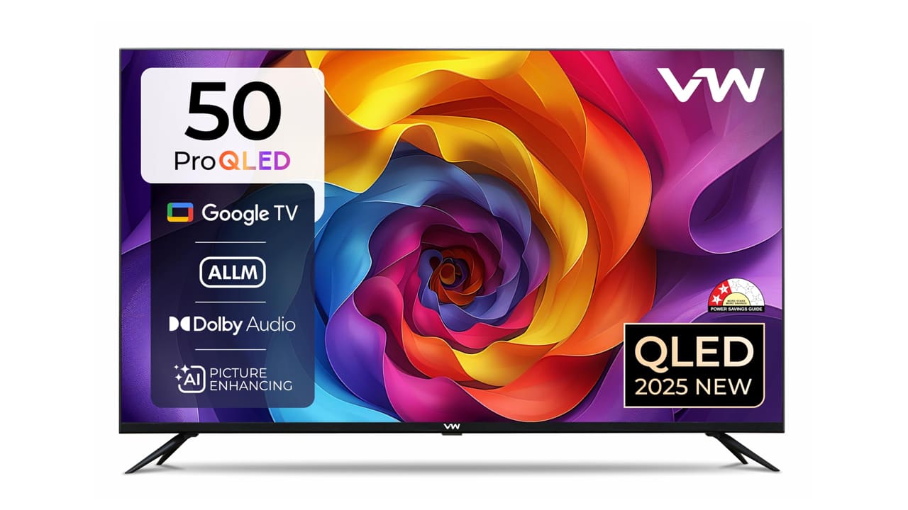 VW 50 inch Pro Series 4K QLED Google TV Price