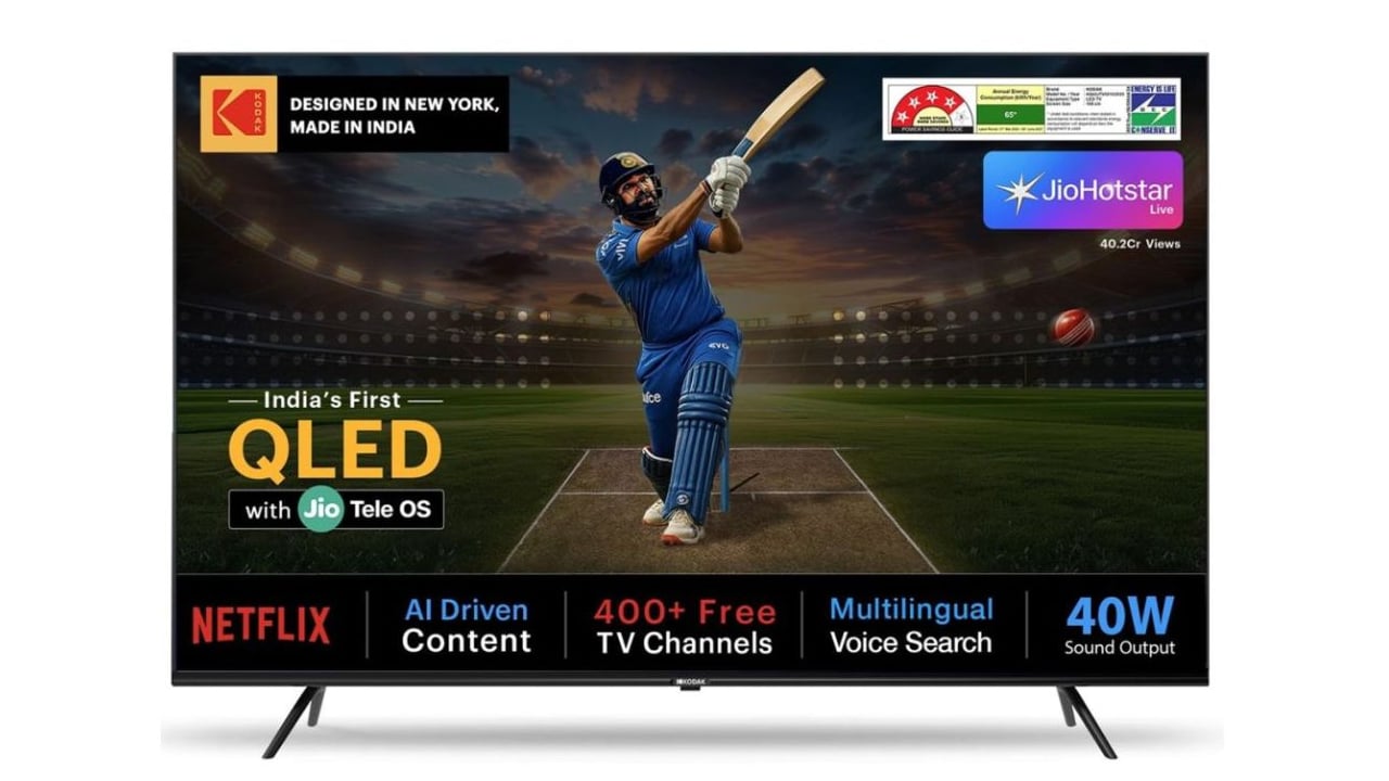 Kodak QLED TV with jiotele os launched in india under price rs 20000 features