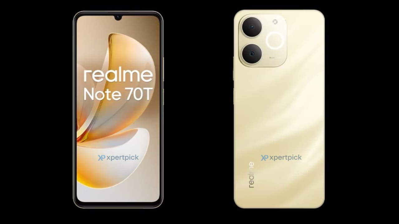 realme note 70t render image full specifications leak from italian retailer website