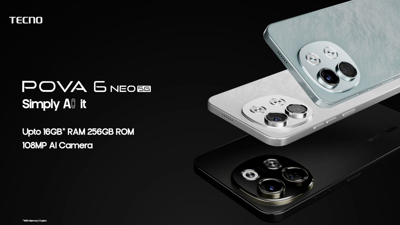 108 megapixel camera Tecno Pova 6 Neo 5G available with discount offer on amazon