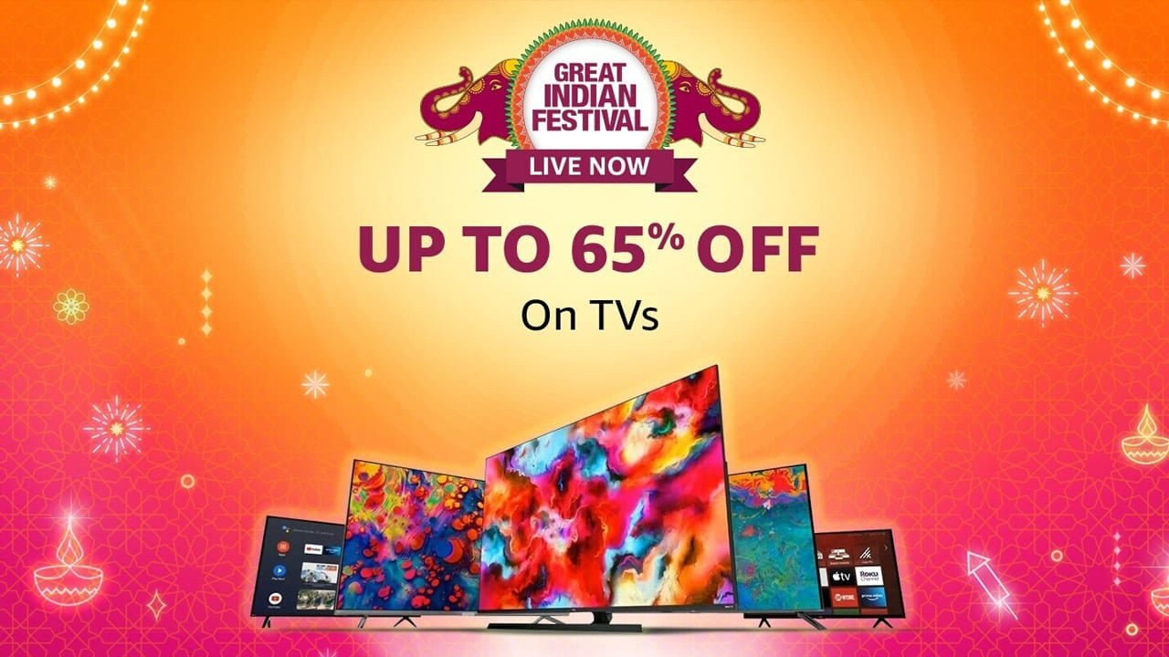 Amazon Great Indian Festival Sale 55 inch smart tv deals 4K display karbonn acer wobble discount offer