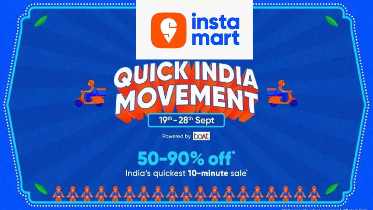 Swiggy Quick India Movement Sale