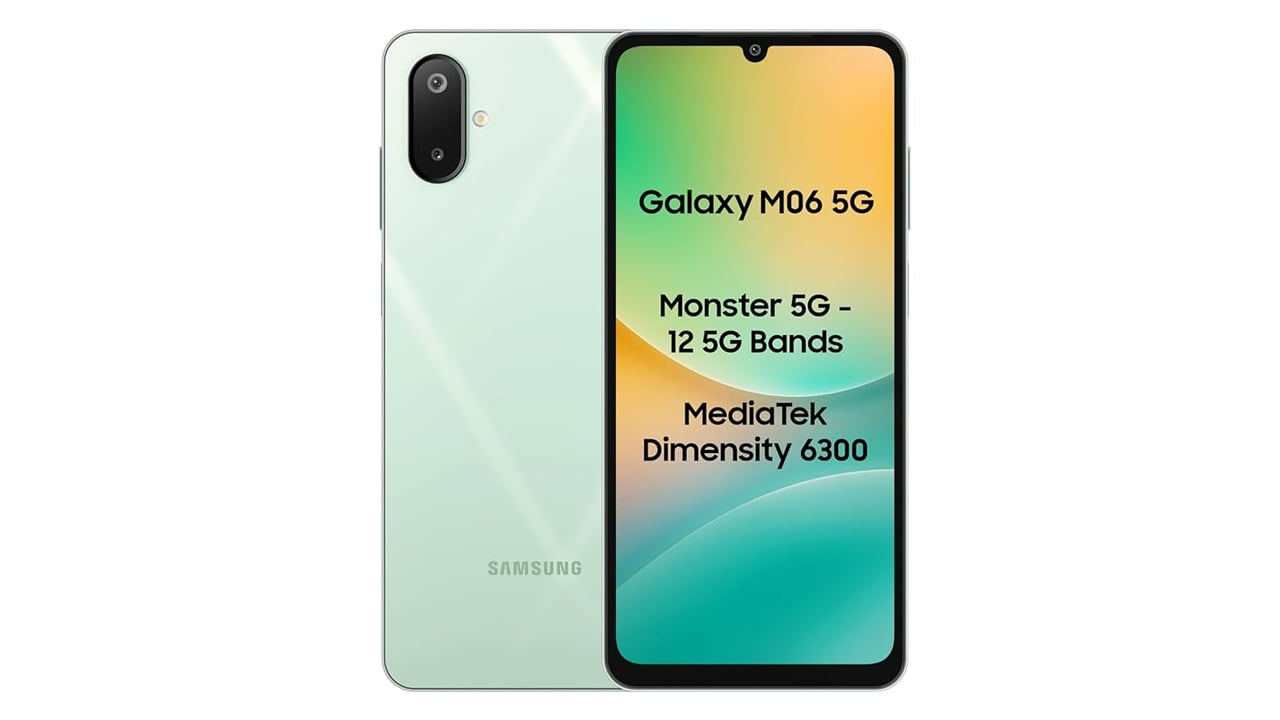 Under 8000 rs 5g smartphone samsung galaxy m06 now available at rupees 7499 on amazon