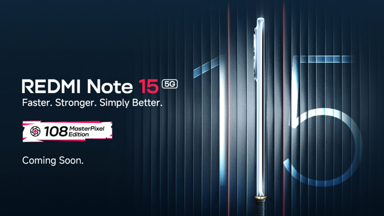 Redmi Note 15 master pixel Edition with 108 megapixel camera launching in india 6 January