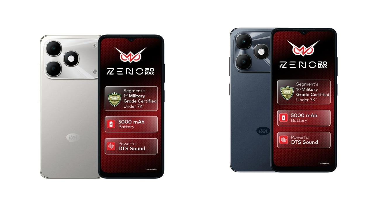 Itel Zeno 20 Max Launched in India With Unisoc T7100 SoC, 5,000mAh Battery Price, Specifications